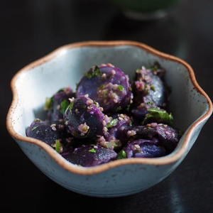 Vegan Potato Salad with Sesame and Chilies